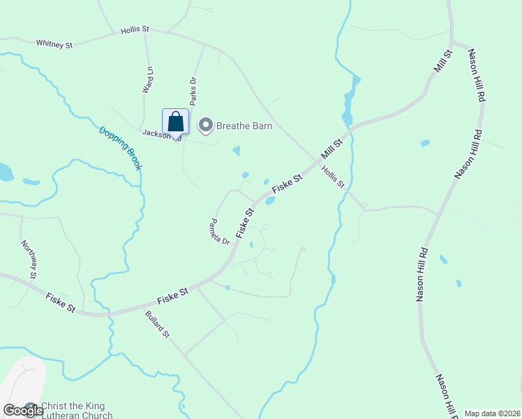 map of restaurants, bars, coffee shops, grocery stores, and more near 676 Fiske Street in Holliston