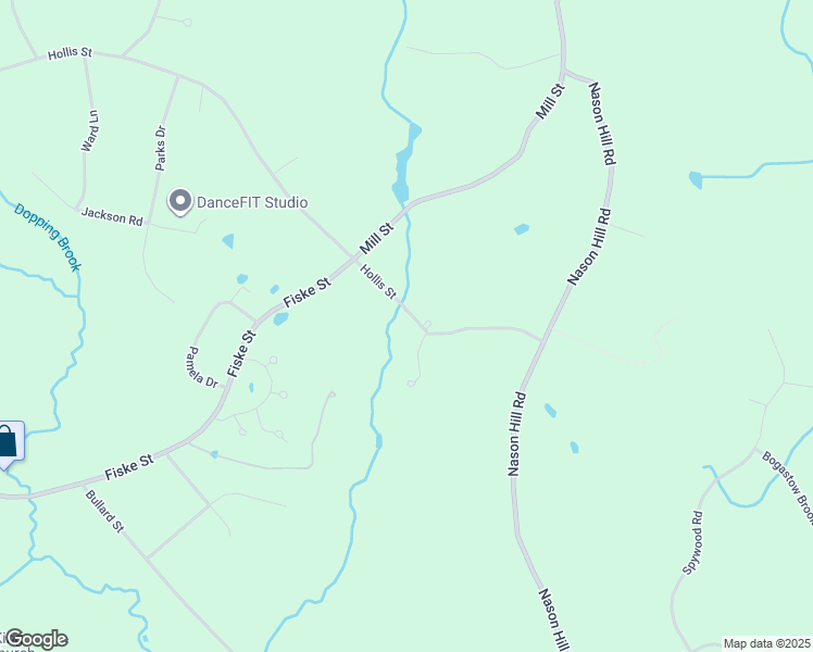 map of restaurants, bars, coffee shops, grocery stores, and more near 27 Hollis Street in Sherborn