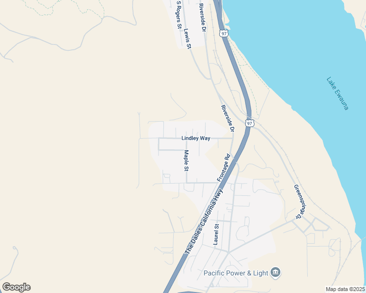 map of restaurants, bars, coffee shops, grocery stores, and more near 2400 Redwood Drive in Klamath Falls