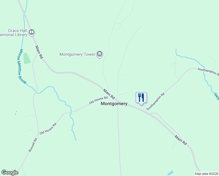 map of restaurants, bars, coffee shops, grocery stores, and more near 6 Pine Ridge Road in Montgomery