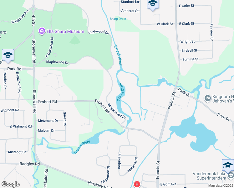 map of restaurants, bars, coffee shops, grocery stores, and more near in Jackson