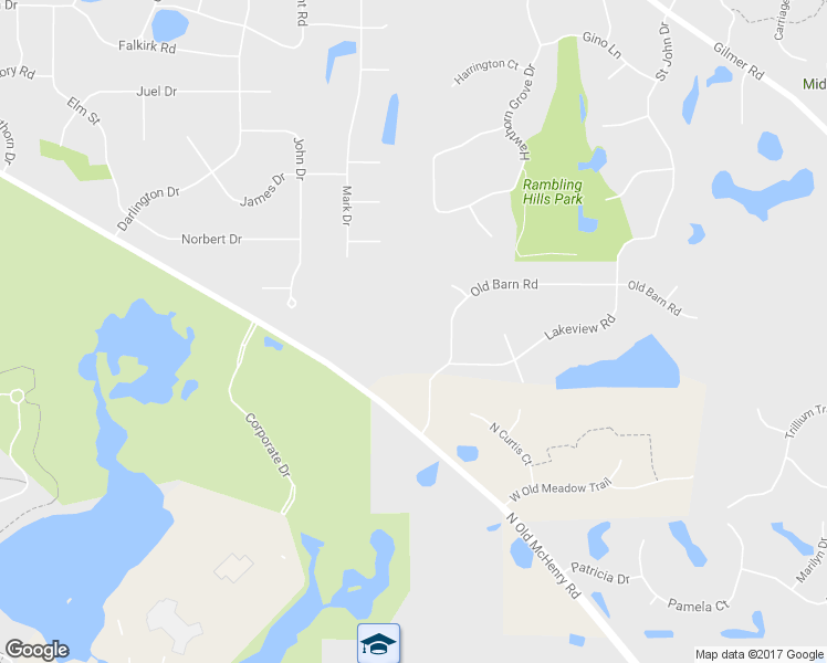 map of restaurants, bars, coffee shops, grocery stores, and more near 23665 North Old McHenry Road in Hawthorn Woods