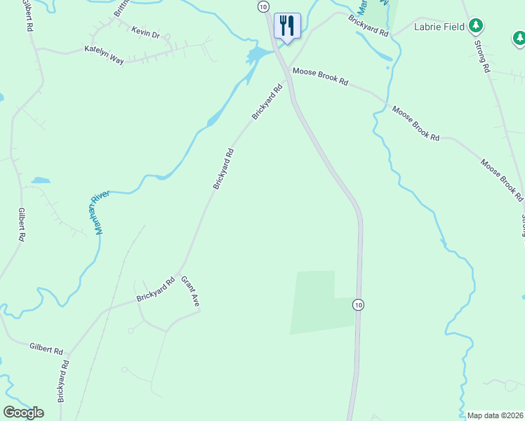 map of restaurants, bars, coffee shops, grocery stores, and more near 129 Brickyard Road in Southampton