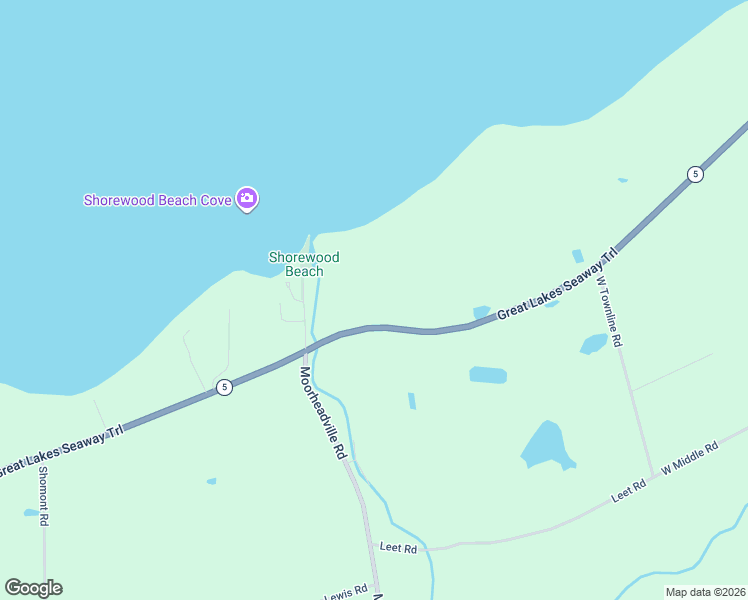 map of restaurants, bars, coffee shops, grocery stores, and more near 9086 East Lake Road in North East
