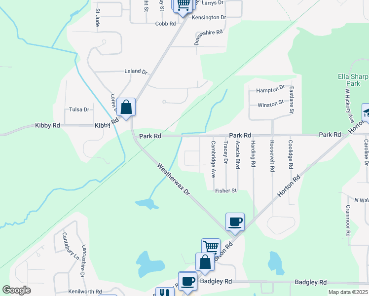 map of restaurants, bars, coffee shops, grocery stores, and more near 1830 North Argus Court in Jackson