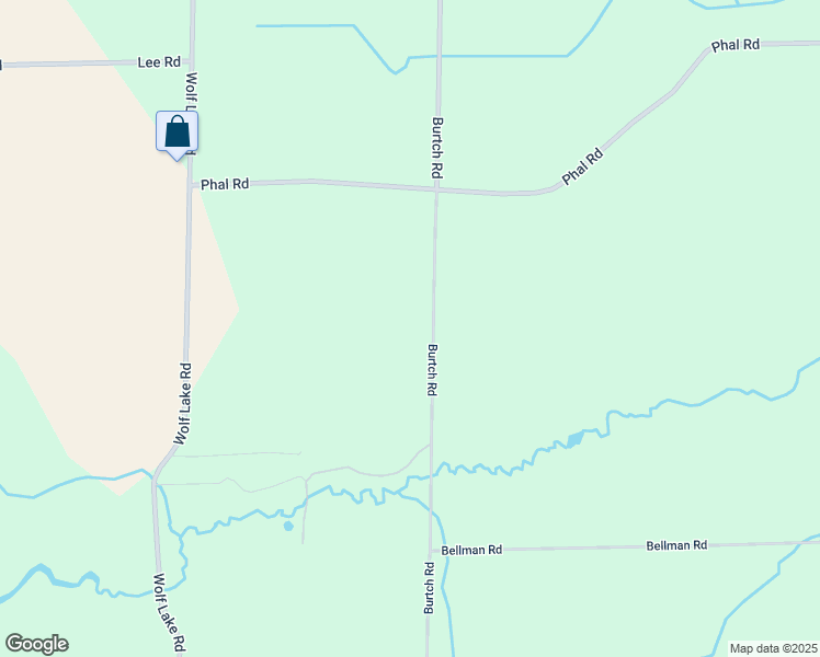 map of restaurants, bars, coffee shops, grocery stores, and more near 3360 Burtch Road in Grass Lake