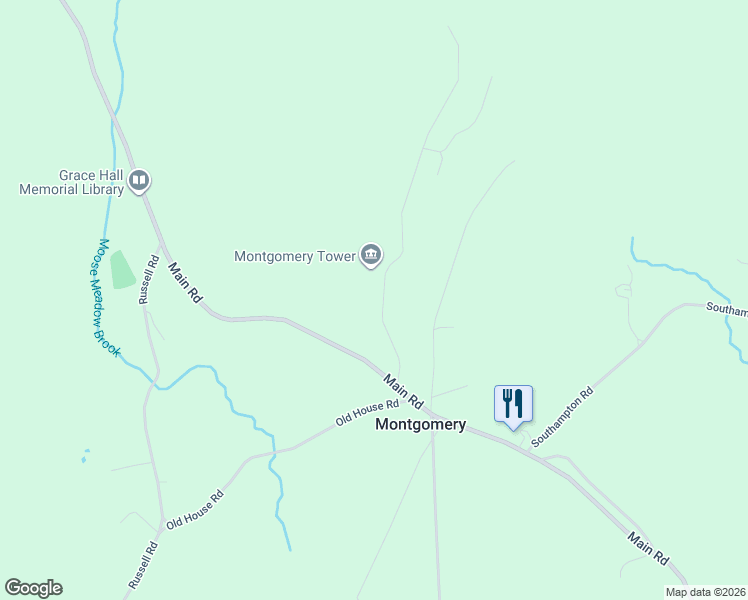 map of restaurants, bars, coffee shops, grocery stores, and more near 19 Pine Ridge Road in Montgomery