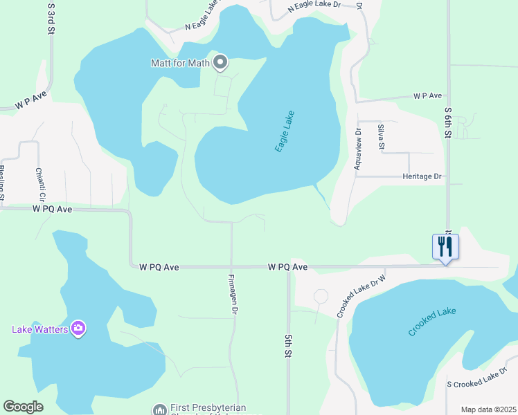 map of restaurants, bars, coffee shops, grocery stores, and more near 323 Pepper Drive in Mattawan