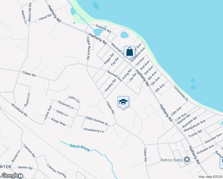 map of restaurants, bars, coffee shops, grocery stores, and more near 48 Irving Road in Scituate