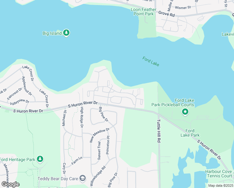 map of restaurants, bars, coffee shops, grocery stores, and more near 8726 Spinnaker Way in Ypsilanti