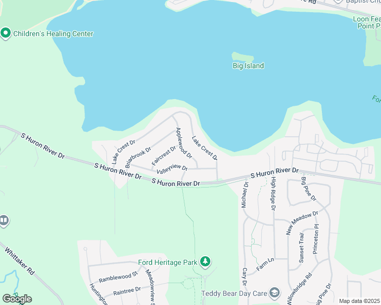 map of restaurants, bars, coffee shops, grocery stores, and more near 5223 Applewood Drive in Ypsilanti