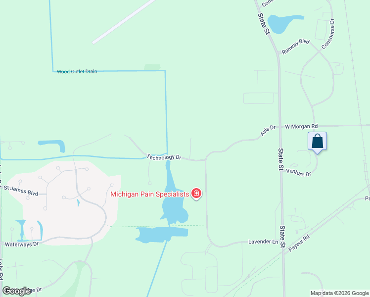 map of restaurants, bars, coffee shops, grocery stores, and more near 659 Fairfield Court in Ann Arbor