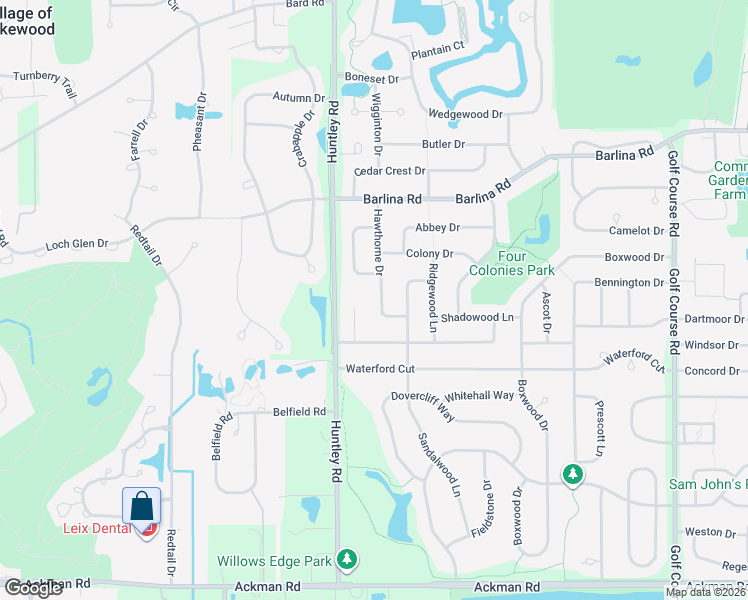 map of restaurants, bars, coffee shops, grocery stores, and more near 1019 Stonehedge Court in Crystal Lake