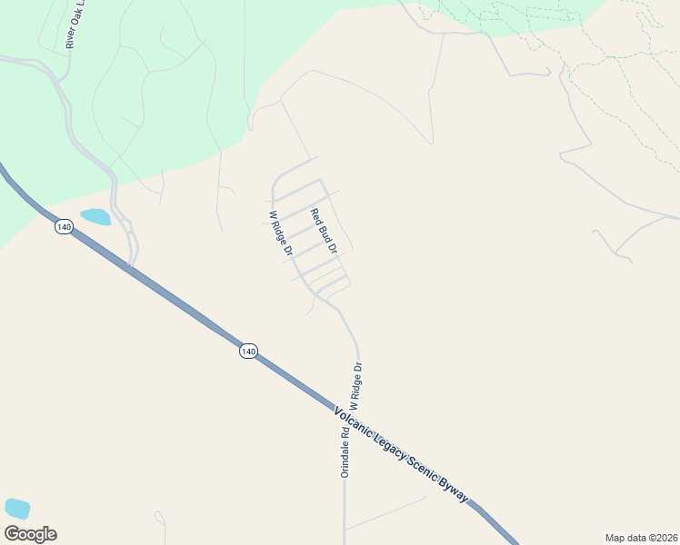 map of restaurants, bars, coffee shops, grocery stores, and more near 5122 Aster Lane in Klamath Falls