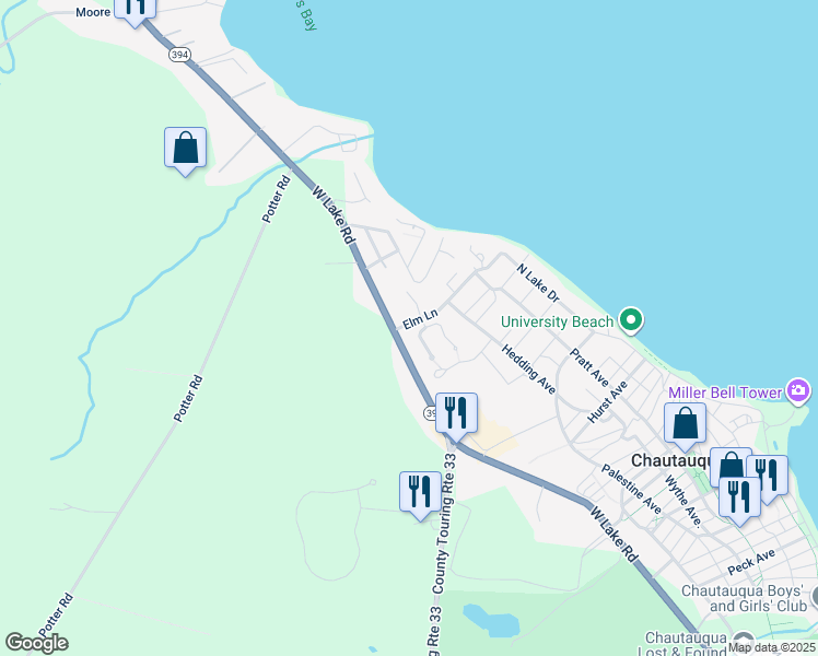 map of restaurants, bars, coffee shops, grocery stores, and more near 91 Harper Avenue in Mayville