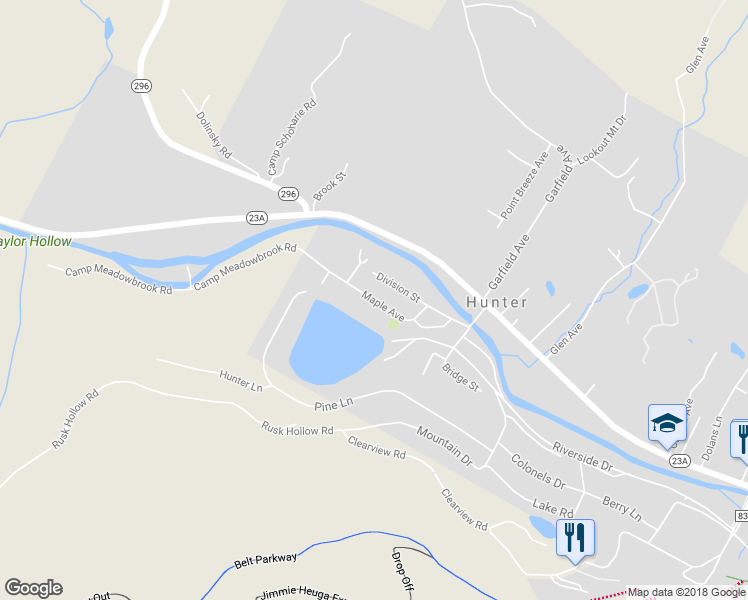 map of restaurants, bars, coffee shops, grocery stores, and more near 615 Maple Avenue in Lanesville