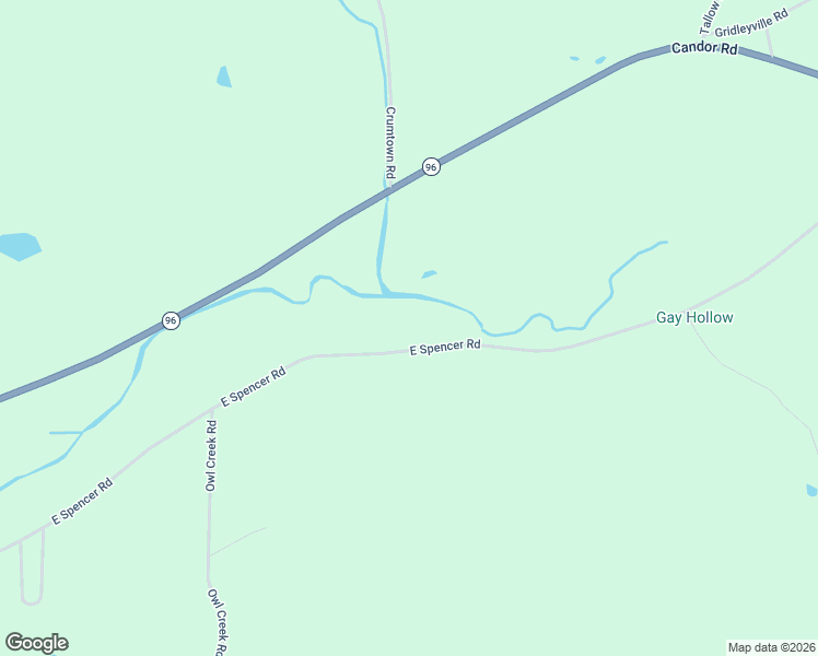 map of restaurants, bars, coffee shops, grocery stores, and more near 284 East Spencer Road in Spencer