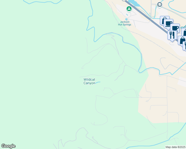 map of restaurants, bars, coffee shops, grocery stores, and more near McKenzie Canyon Road in Jackson County