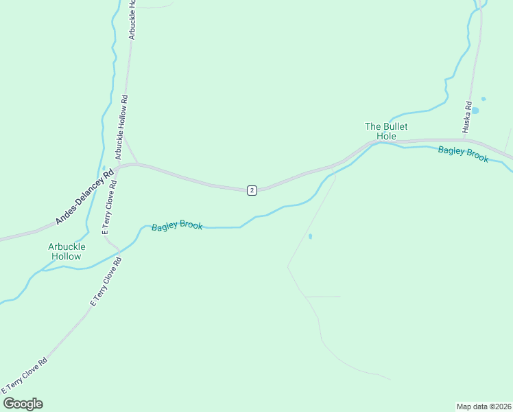 map of restaurants, bars, coffee shops, grocery stores, and more near Andes-Delancey Rd in DeLancey