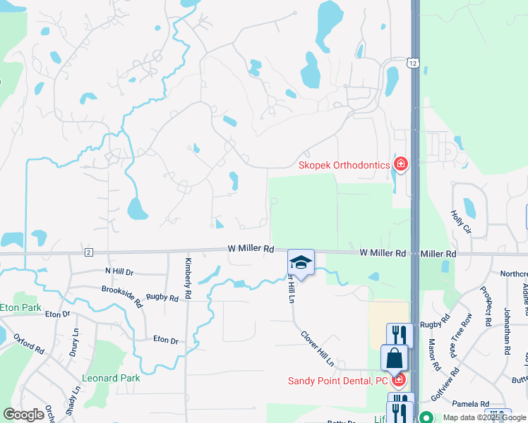 map of restaurants, bars, coffee shops, grocery stores, and more near 24974 Arrowhead Court in North Barrington