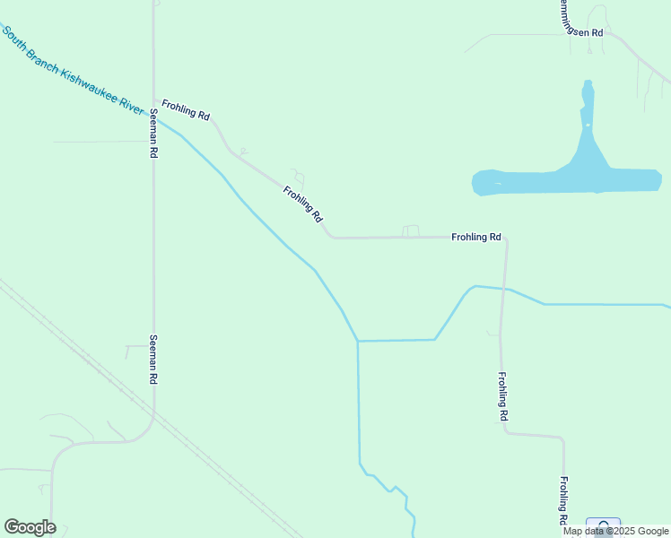 map of restaurants, bars, coffee shops, grocery stores, and more near 14605 Frohling Road in Huntley