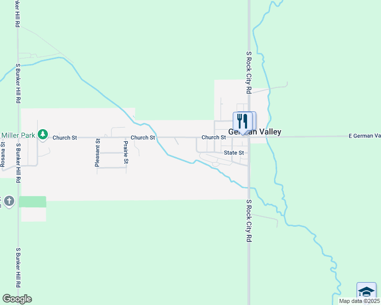 map of restaurants, bars, coffee shops, grocery stores, and more near 70 Galena Street in German Valley