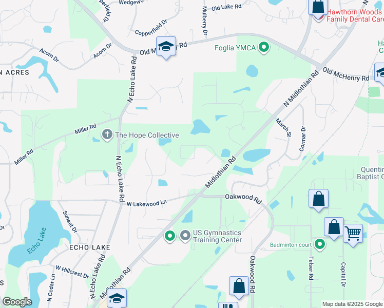 map of restaurants, bars, coffee shops, grocery stores, and more near 1080 Westberry Court in Lake Zurich