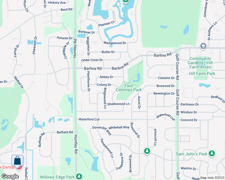 map of restaurants, bars, coffee shops, grocery stores, and more near 966 Sarasota Lane in Crystal Lake