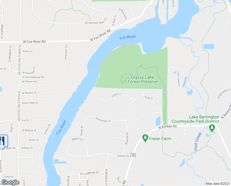 map of restaurants, bars, coffee shops, grocery stores, and more near 136 Cutter Lane in Barrington