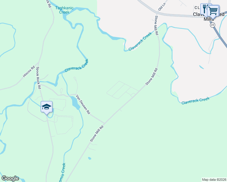 map of restaurants, bars, coffee shops, grocery stores, and more near 38 Palatine Drive in Hudson