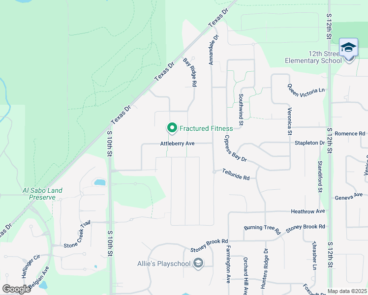map of restaurants, bars, coffee shops, grocery stores, and more near 5661 Attleberry Avenue in Kalamazoo