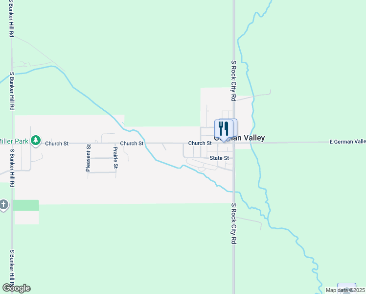 map of restaurants, bars, coffee shops, grocery stores, and more near 70 Galena Street in German Valley