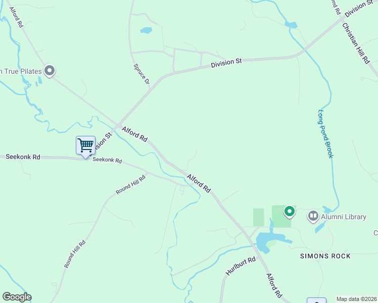 map of restaurants, bars, coffee shops, grocery stores, and more near 84 Alford Rd in Great Barrington