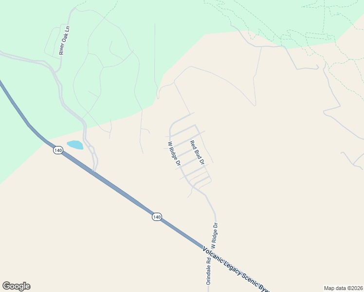 map of restaurants, bars, coffee shops, grocery stores, and more near 5136 Lyptus Lane in Klamath Falls