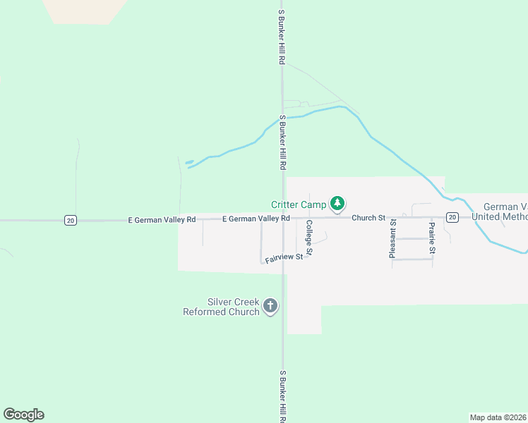 map of restaurants, bars, coffee shops, grocery stores, and more near 5940 East German Valley Road in German Valley