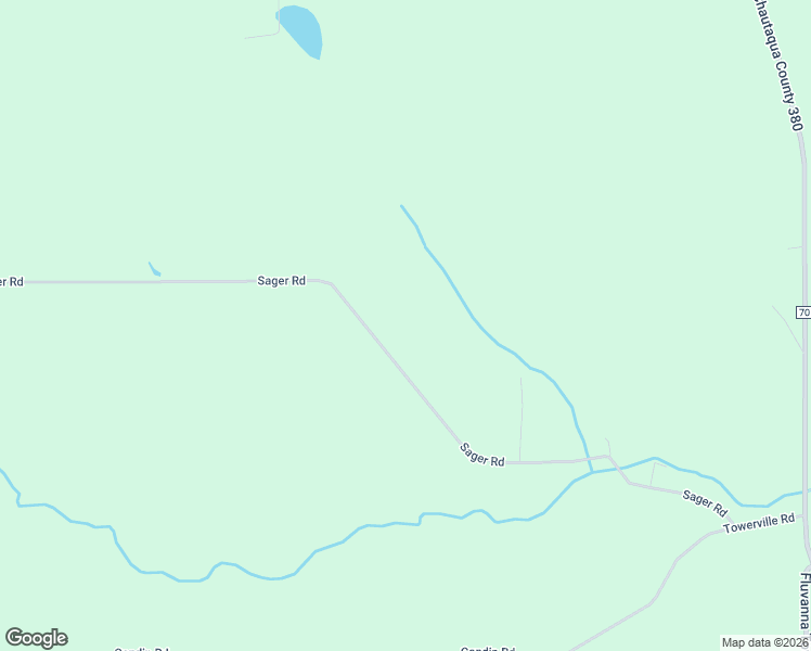 map of restaurants, bars, coffee shops, grocery stores, and more near 3796 Sager Road in Sinclairville