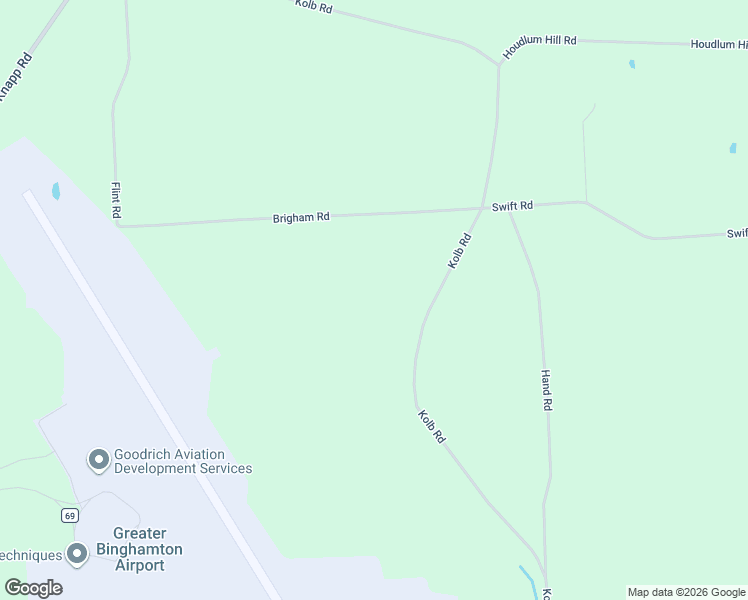 map of restaurants, bars, coffee shops, grocery stores, and more near 249 Kolb Road in Binghamton