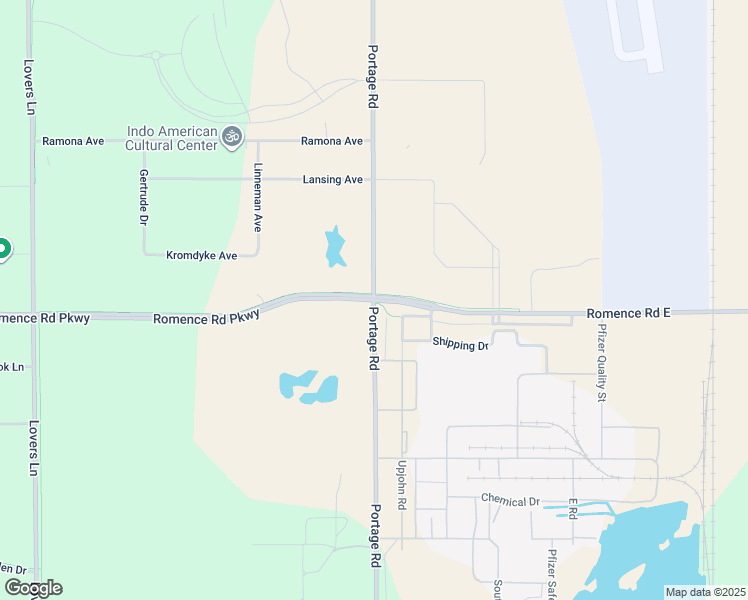 map of restaurants, bars, coffee shops, grocery stores, and more near 7000 Portage Road in Kalamazoo