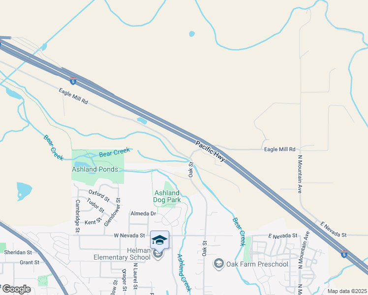 map of restaurants, bars, coffee shops, grocery stores, and more near 1760 Eagle Mill Road in Ashland
