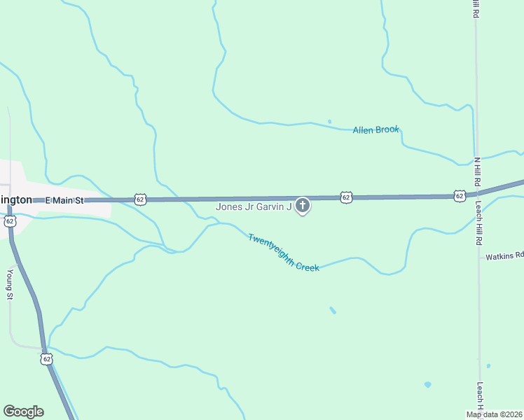 map of restaurants, bars, coffee shops, grocery stores, and more near 493 U.S. 62 in Conewango Valley