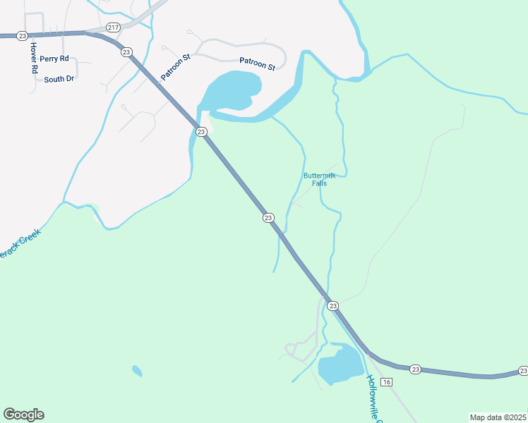 map of restaurants, bars, coffee shops, grocery stores, and more near New York 23 in Columbia County