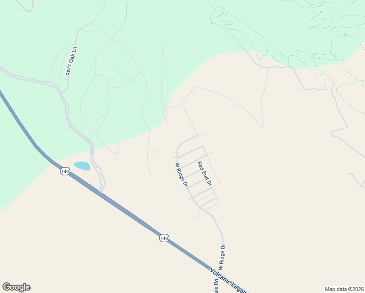 map of restaurants, bars, coffee shops, grocery stores, and more near 1165 West Ridge Drive in Klamath Falls