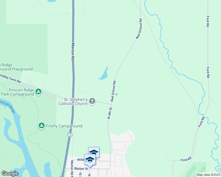 map of restaurants, bars, coffee shops, grocery stores, and more near 4898 Red School Road in Central City