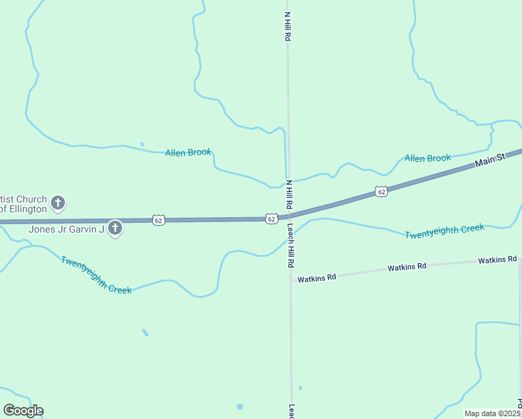 map of restaurants, bars, coffee shops, grocery stores, and more near 336 U.S. 62 in Conewango Valley