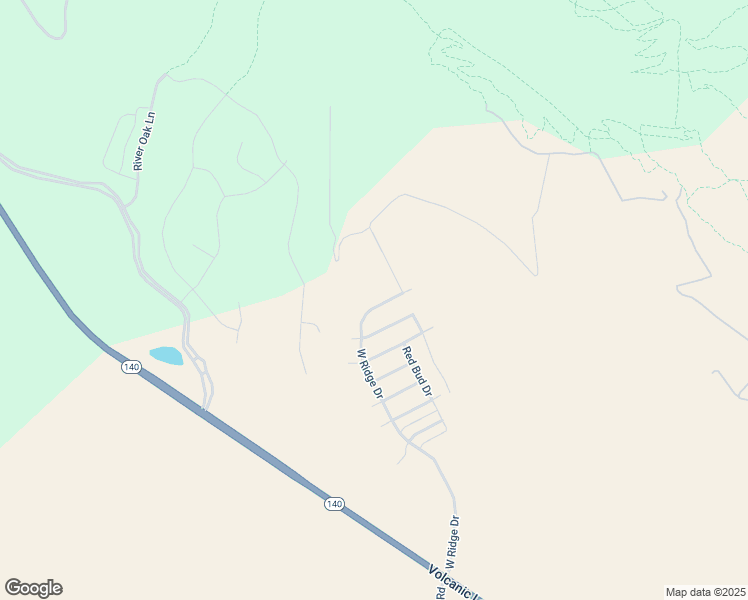 map of restaurants, bars, coffee shops, grocery stores, and more near 1165 West Ridge Drive in Klamath Falls