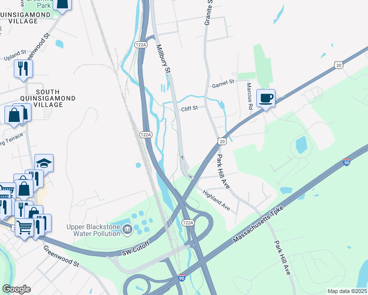 1307 Millbury Street, Worcester MA Walk Score