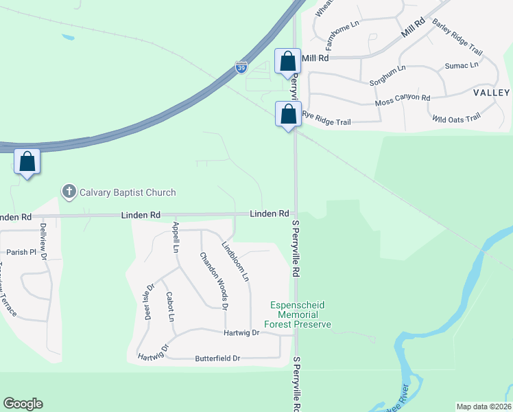 map of restaurants, bars, coffee shops, grocery stores, and more near 4479 Brookdale Road in Rockford