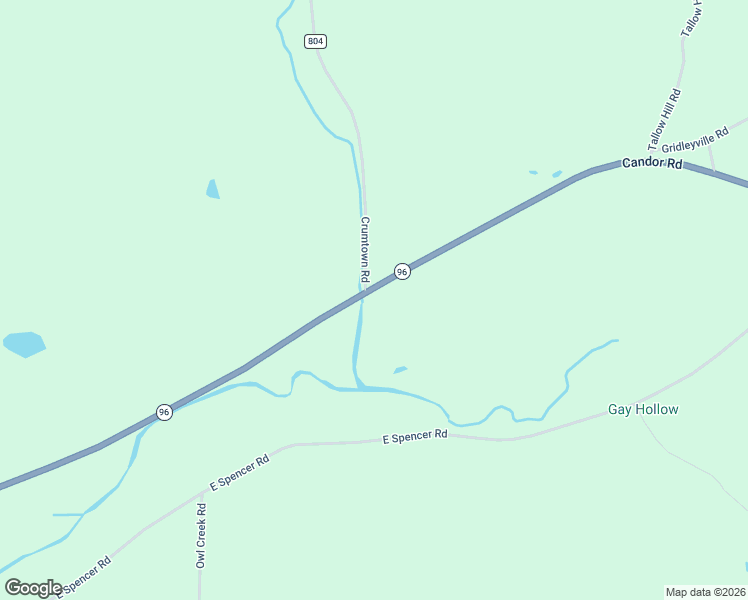 map of restaurants, bars, coffee shops, grocery stores, and more near 581 Candor Road in Spencer