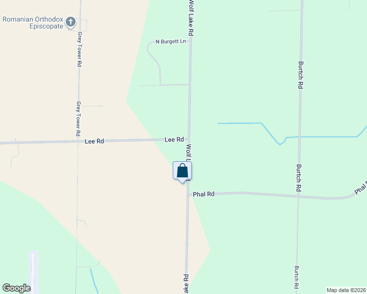 map of restaurants, bars, coffee shops, grocery stores, and more near 10289 Lee Road in Grass Lake