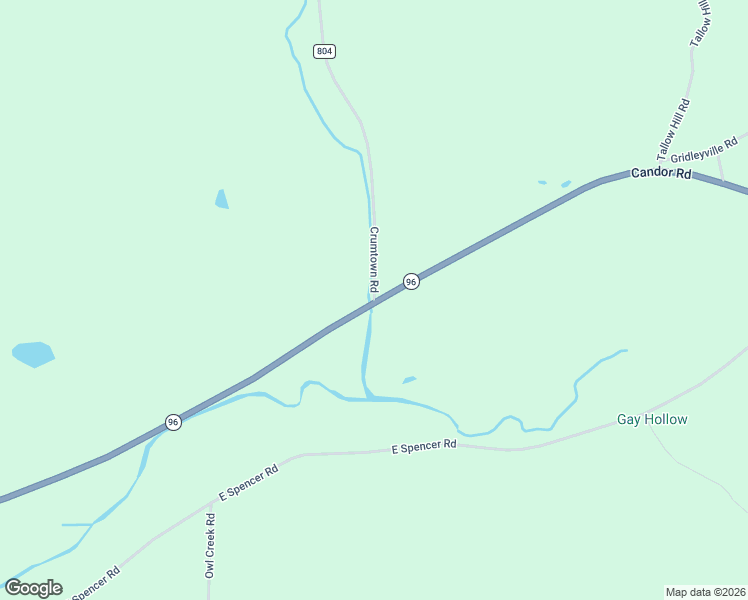 map of restaurants, bars, coffee shops, grocery stores, and more near 581 Candor Rd in Spencer